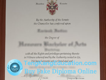 麦克马斯特大学文凭McMaster University diploma