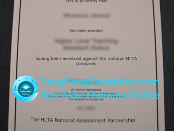 HLTA证书HLTA certificate