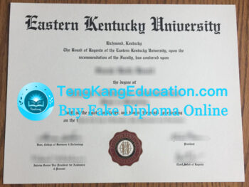 东肯塔基大学毕业证Eastern Kentucky University diploma