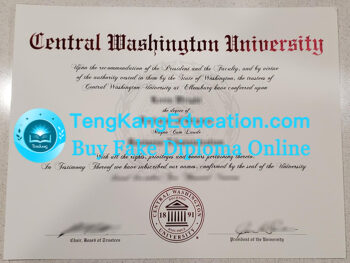 中央华盛顿大学毕业证Central Washington University diploma