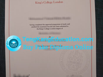 伦敦国王学院文凭King's College London diploma