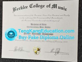 伯克利音乐学院文凭Berklee College of Music diploma