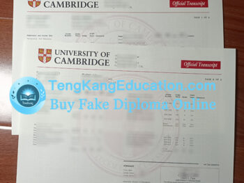 剑桥大学成绩单University of Cambridge transcript