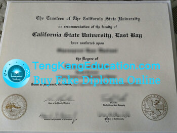 加州州立大学东湾分校文凭California State University, East Bay diploma