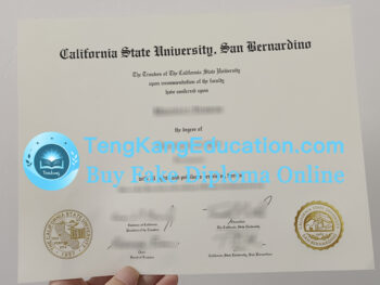 加州州立大学圣贝纳迪诺分校毕业证Cal State San Bernardino diploma