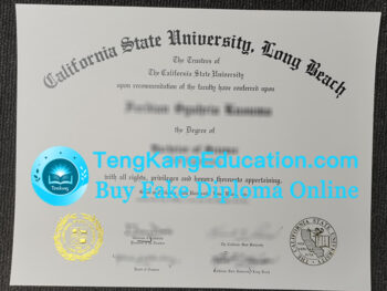 加州州立大学长滩分校文凭California State University, Long Beach diploma