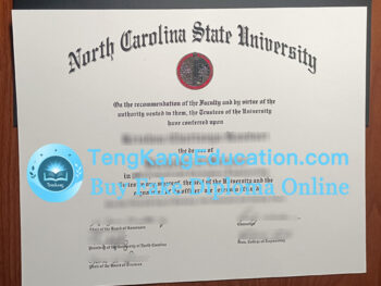 北卡罗来纳州立大学文凭North Carolina State University diploma