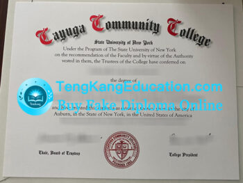 卡尤加社区学院毕业证Cayuga Community College diploma