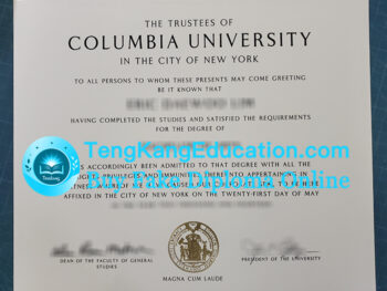 哥伦比亚大学毕业证Columbia University degree certificate