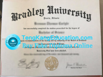布拉德利大学毕业证Bradley University diploma