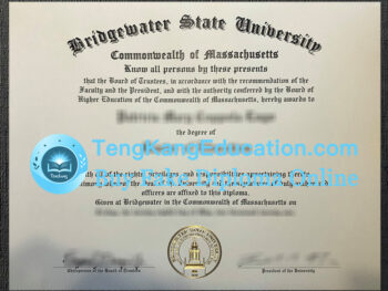 布里奇沃特州立大学毕业证Bridgewater State University diploma