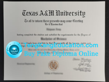 德克萨斯农工大学文凭Texas A&M University diploma