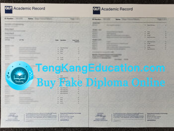 昆士兰科技大学成绩单QUT transcript