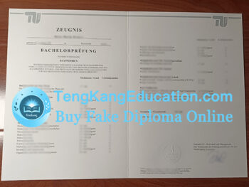 柏林工业大学成绩单TU Berlin Zeugnis