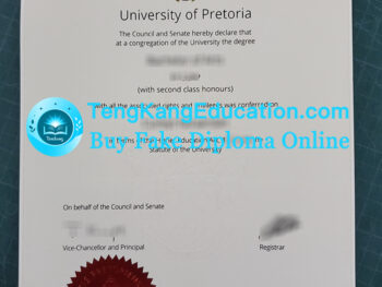比勒陀利亚大学毕业证Universiteit van Pretoria diploma