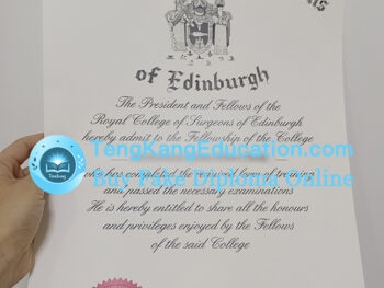 爱丁堡皇家外科医学院证书Royal College of Surgeons of Edinburgh Certificate