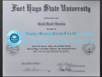 福特海斯州立大学文凭Fort Hays State University diploma