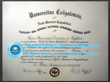 科尔盖特大学文凭Colgate University diploma