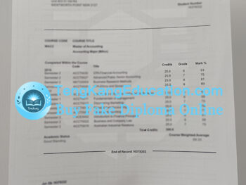 科廷大学成绩单Curtin University transcript