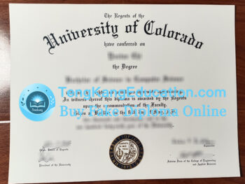 科罗拉多大学文凭University of Colorado diploma