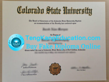 科罗拉多州立大学文凭Colorado State University diploma