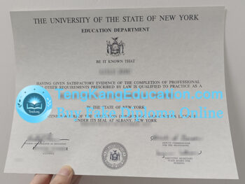 纽约州教育厅文凭New York State Education Department diploma