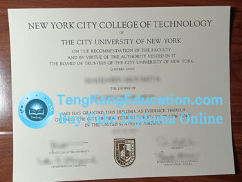纽约市立理工学院毕业证New York City College of Technology diploma