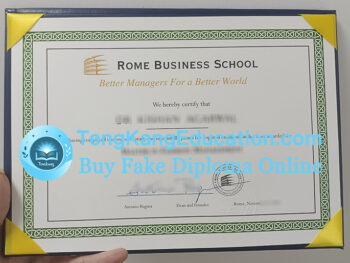 罗马商学院文凭Rome Business School diploma