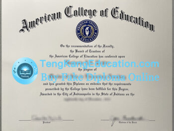 美国教育学院毕业证American College of Education diploma