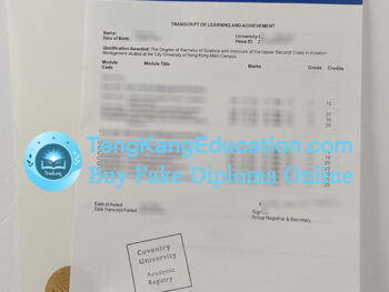 考文垂大学成绩单Coventry University transcript