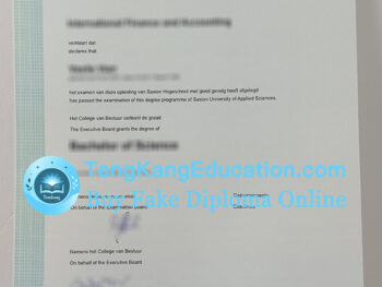 萨克森应用科学大学文凭Saxion University of Applied Sciences diploma