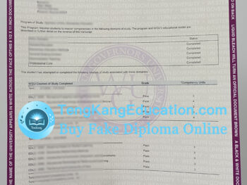 西部州长大学成绩单Western Governors University transcript