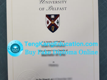 贝尔法斯特女王大学文凭Queen's University Belfast diploma