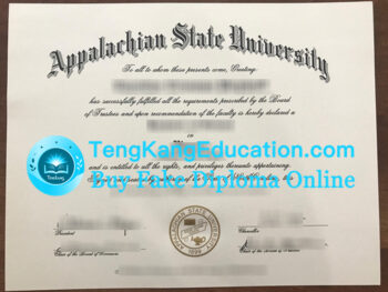 阿巴拉契亚州立大学毕业证Appalachian State University diploma