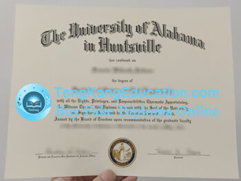 阿拉巴马大学亨茨维尔分校毕业证University of Alabama in Huntsville diploma