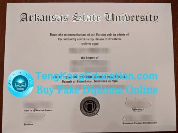 阿肯色州立大学文凭Arkansas State University diploma
