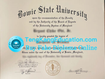 鲍伊州立大学毕业证Bowie State University diploma