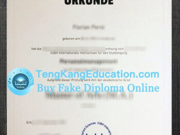 IUBH国际大学毕业证iubh internationale hochschule Urkunde