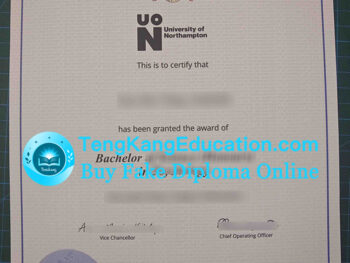 北安普顿大学毕业证University of Northampton diploma