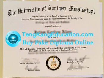 南密西西比大学毕业证University of Southern Mississippi diploma