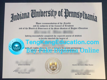 印第安纳宾夕法尼亚大学文凭Indiana University of Pennsylvania diploma