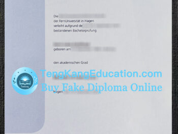 哈根大学毕业证FernUniversität in Hagen Urkunde