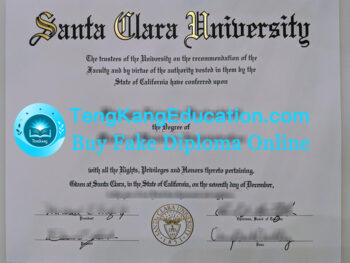 圣克拉拉大学文凭Santa Clara University diploma