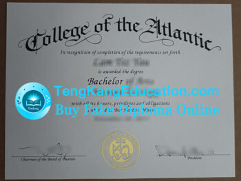 大西洋学院毕业证College of the Atlantic diploma