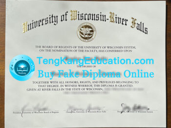 威斯康星大学河瀑分校文凭University of Wisconsin–River Falls diploma