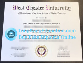 宾州西彻斯特大学文凭West Chester University diploma