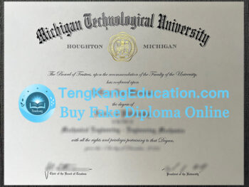 密歇根理工大学毕业证Michigan Technological University diploma