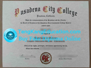 帕萨迪纳城市学院毕业证Pasadena City College diploma