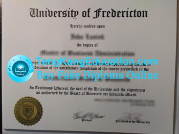 弗雷德里克顿大学文凭University of Fredericton diploma