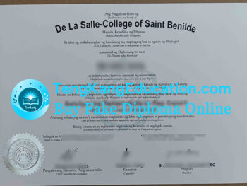 德拉萨圣贝尼尔德学院毕业证De La Salle–College of Saint Benilde diploma